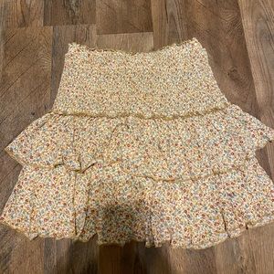 Floral mini skirt